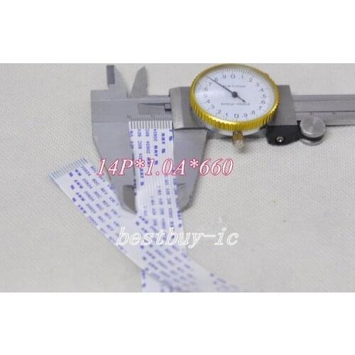 1.25mm Spacing +660mm Length +14PinA / same direction line Soft wire FFC Flexible Flat Cable.14P*1.25A*660MM