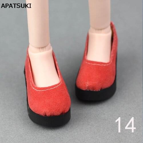 1pair 6*2.5cm Red Fashion Shoes For 1/4 BJD Doll Shoes 40-50cm XINYI Doll High-heel Shoes For 16inch Saron Doll