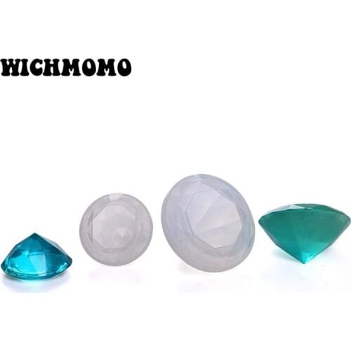 2019 New 1PCS Crystal Diamonds Craft DIY Transparent UV Pyramid Resin Liquid Silicone Combination Molds for Making Jewelry