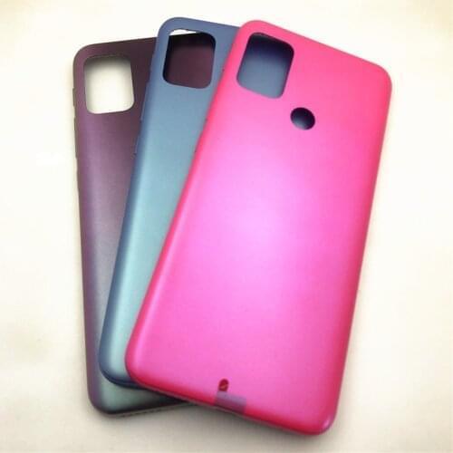 10Pcs/Lot For Motorola Moto G30 XT2129-1 XT2129-2 Back Battery Cover Rear Panel Door Housing Case With side key Repair parts