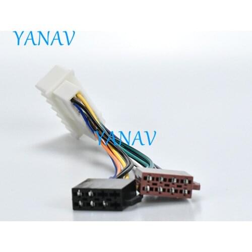 12-014 Wire Harness Adaptor ISO RADIO ADAPTER CABLE FOR-HYUNDAL 2005+-KIA 2005+Car Stereo Radio ISO Standard Connector Adapter