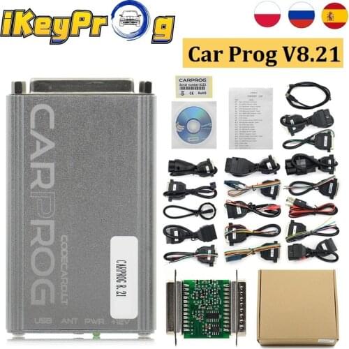 2020 Full Adapters CARPROG 8.21 ONLINE CarProg V10.93/V8.21 OBD2 Repair Car Prog Programmer Full V10.93 ECU Programmer Car Prog