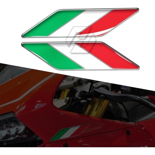 3D Resin Motorcycle Tank Decals Italy Wing Sticker Italia Decals Case for Aprilia Ducati Yamaha Suzuki BMW MV Kawasaki