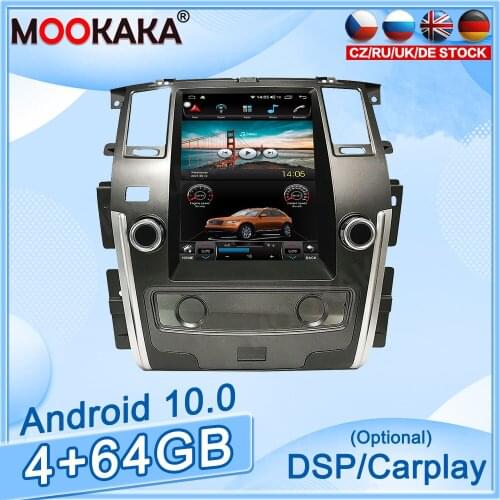 4GB+64GB Android10.0 For Nissan Patrol Car DVD GPS Navigation Auto Radio Stereo Video Multimedia Player Carplay HeadUnit Tesla