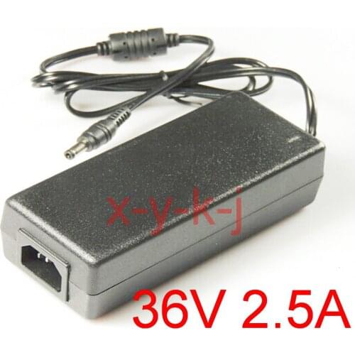 50PCS High quality IC solutions AC 100V-240V DC 36V 2.5A Switch power supply, 90W LED adapter, 5.5mm*2.1-2.5mm