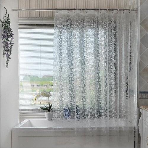 9 Different Sizes Shower Curtain EVA Moldproof Waterproof 3D Thickened Bathroom Bath Shower Curtains Bathroom Products