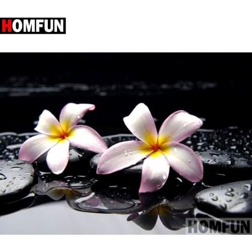 HOMFUN Full Square/Round Drill 5D DIY Diamond Painting "Flower landscape" Embroidery Cross Stitch 3D Home Decor Gift A11607