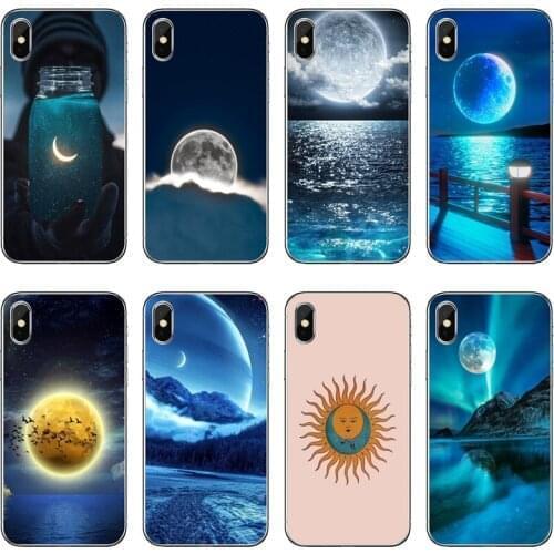 Silicone Phone Case For Huawei Honor 20 10i 9X 10 Lite 8S 8C 8X 7C 7X 7A 6C Pro 6 6A 6X 5A 5C Glowing moon and sun Soft Cover