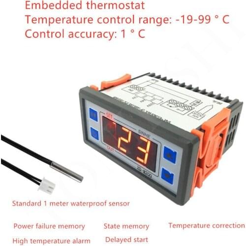 Digital intelligent temperature controller cold storage controller adjustable thermostat greenhouse farming XD-W200