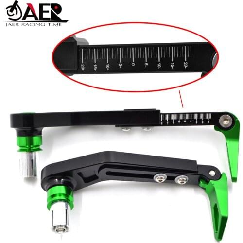 JAER CNC Motorcycle racing Proguard 22mm handlebar Brake Clutch Lever Guard Protector for Kawasaki z750 Z800 Z900 Ninja250 300