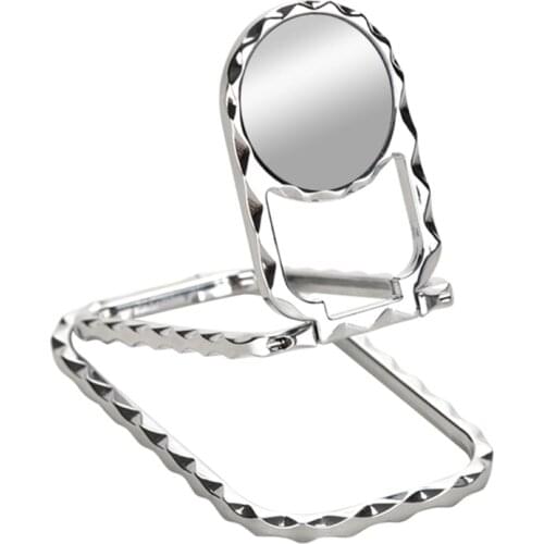 Cell Phone Ring Holder Finger Kickstand 360° Foldable Swivel Phone Desk Stand Metal Back Ring Grip for All Smart Phones