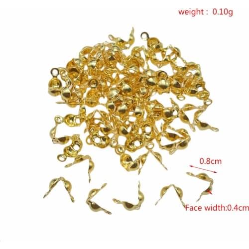 100pcs 5 color end crimping ball ring ball chain connector for jewelry making looking for Diy accessories wholesale