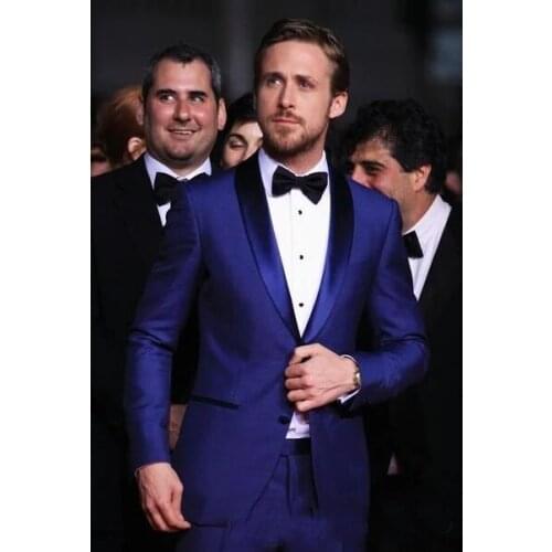 Hot Selling Purple Slim Fit Business Mens Suits 2 Pieces Wedding Tuxedos Groomsmen Best Man Formal Suit for Men (Jacket+Pants)