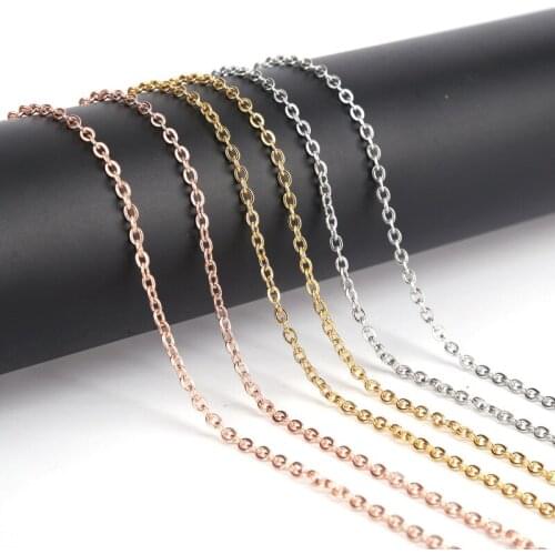 5M 1.2/1.5/2/2.4/3.2mm Metal Ball Beads Chains Jewelry Findings For Jewelry Making Necklace Bracelet Accessories Diy