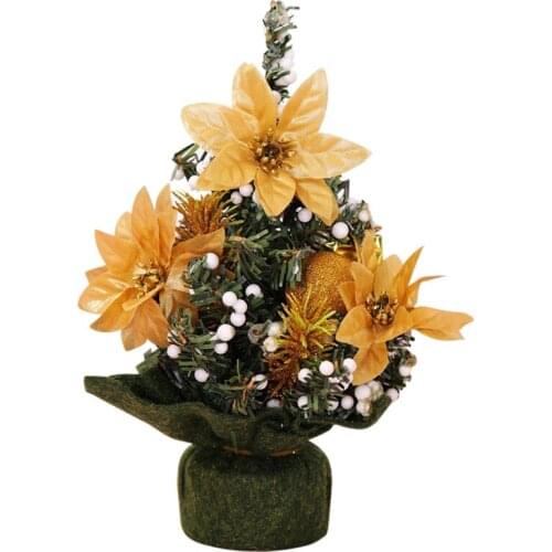 Mini Christmas Tree Desktop Decoration New Year Household PVC Pine Tree Decoration