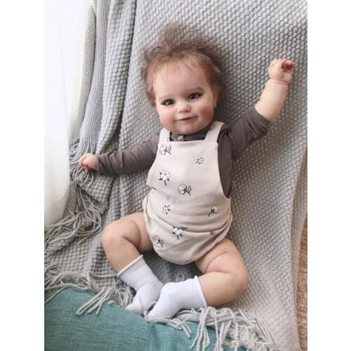NPK 60CM High Quality Maddie Doll Huge Size Baby Reborn Toddler Popular Girl Doll Soft Cuddle Body