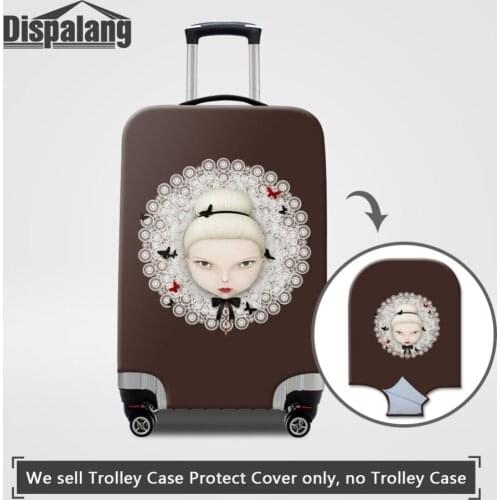 Thicker Luggage Cover For 18-32 Inch Cartoon Ballet Russia Doll Women Elastic Waterproof Suitcase Protective Cover Baggage Cover