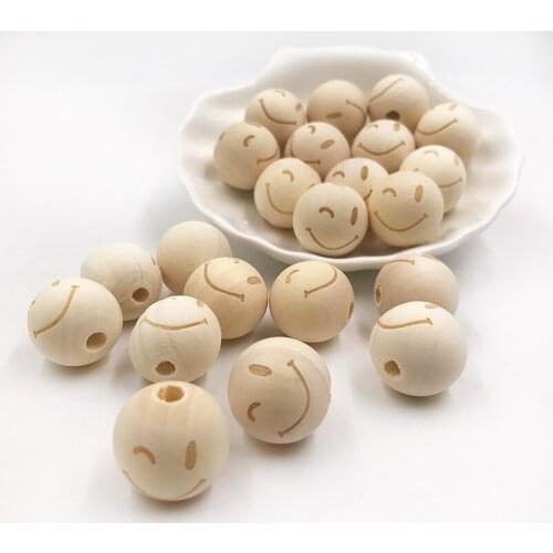 Baby Teether 10pc 20mm Maple Wooden Beads Heart Star Food Grade Wooden Teether Nursing Gifts Teething Toys Baby Product