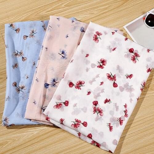 Chiffon Soft Fabric For Dress Craft Scarf Material DIY Tissue Ribbon Skirt Fabric