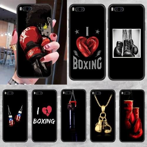 Strong Boxing Glove Phone case For Xiaomi Mi Max Note 3 A2 A3 8 9 9T 10 Lite Pro Ultra black luxury bumper silicone hoesjes