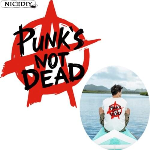 Transfer Thermocollants Iron On Patches Punk T-Shirt Letter Patch Ironing Applications Clothes Badge Thermal Labels Appliques