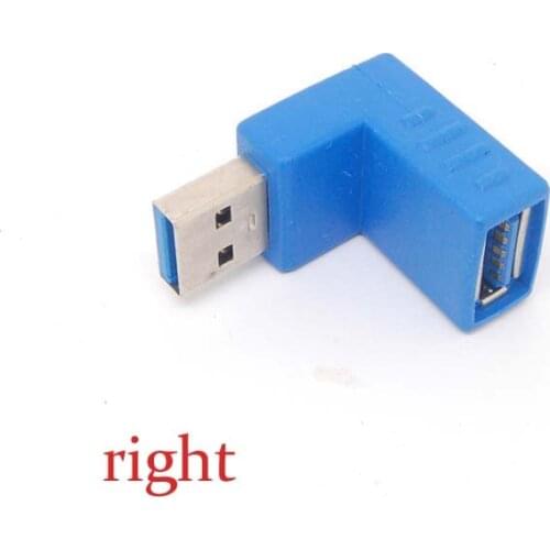 USB 3.0 A Male to Female Extension Cable 90 Degree RIGHT Angle Adapter Plug NEW NEW