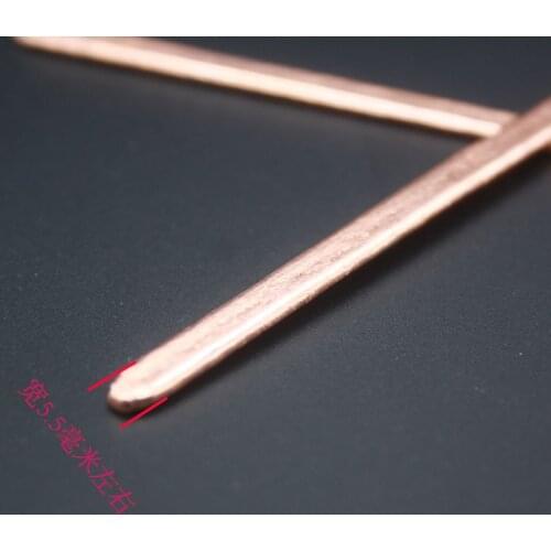 2PCS 160*5.5*2.0mm DIY Ultrathin Heat Conduction Pipe/radiator pipe width 5.5mm,thickness 2.0mm custom lengths Flat copper tube
