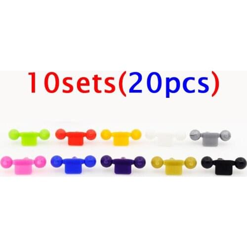 20PCS(10 Sets) Plastic Stabilizer Ball Cap For Tamiya Mini 4WD Racing Car Model Self Made Spare Parts 15385/15386/95206