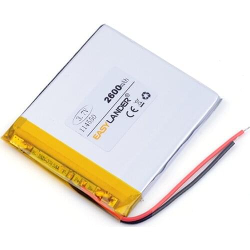 3.7v lithium ion rechargeable battery 114550 2600mAh DIY mobile emergency power charging treasure battery