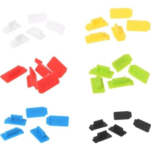 5Pcs Standard USB Dust Plug Port Charger Cover Interface Dustproof Prevention