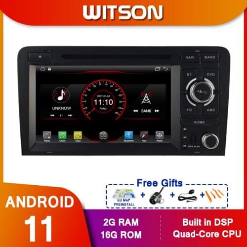 WITSON 4 Core DSP 2 din Android10 Car DVD Multimedia For Audi A3 Navigation GPS Radio stere