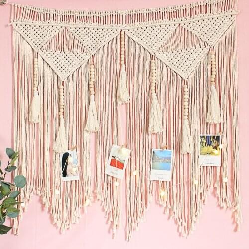 Boho style hand-woven tapestry living room bedroom sofa background wall blanket wedding holiday decoration background