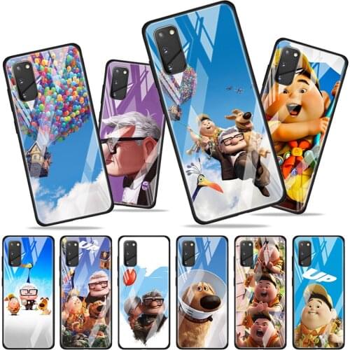 Up Disney movie for Samsung Galaxy S20 FE Ultra Note 20 S10 Lite S9 S8 Plus Luxury Tempered Glass Phone Case Cover