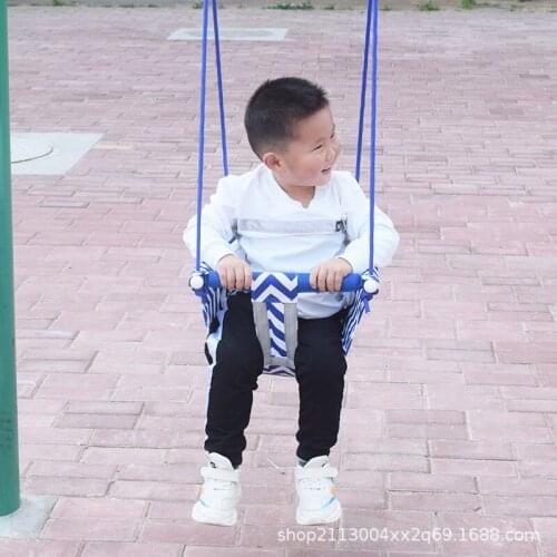 Children Canvas Swing Chair Hanging Steel Pipe Toddlers Indoor Outdoor Cloth Courtyard Rocking Chair Horizontal Bar Baby Toys