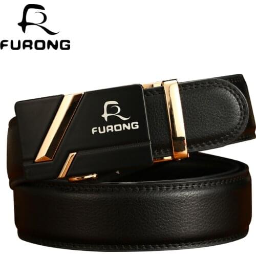 Designer luxury leather belts male automatic alloy buckle new year gifts business man belts top selling genuine leather belt men