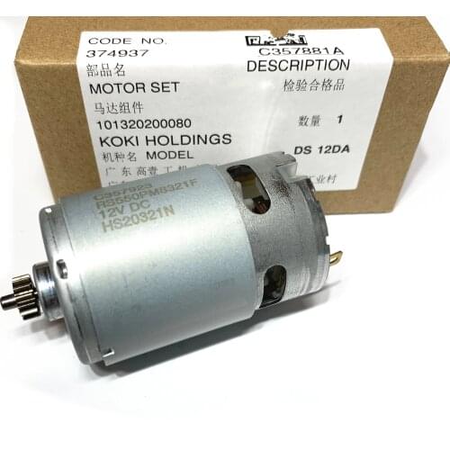 DC 12V Motor 14 teeth Genuine Parts for HITACHI DS12DA DV12DA cordless screwdriver drill spare parts