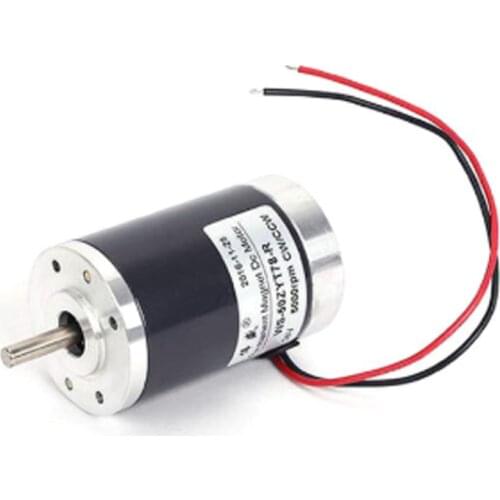 Permanent magnet DC motor 12V/24V miniature DC speed regulating motor 50mm DC high speed silent motor 6mm shaft diameter