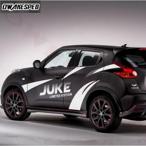Car Door Styling Both Side Decor Stickers For-Nissan JUKE NISMO Auto Body Exterior Vinyl Decals Racing Sport Stripes Stickers