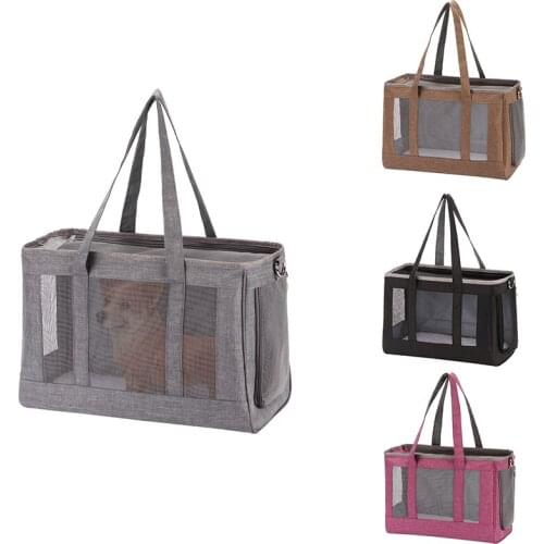 Breathable Pet Dog Carrier Bag Portable Pet Puppy Travel Mesh Bag Backpack Outdoor Shoulder Bag For Small Cats Chihuahua Yorkie