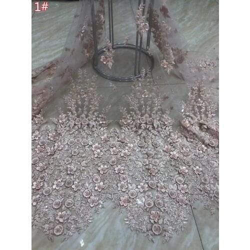 Explosive exquisite handmade bead flowers + three-dimensional 3D flower tulle embroidery, suitable for high-end fashion ladies/n