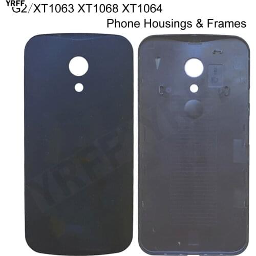 G2 Mobile Phone Housings Frames For Motorola Moto G2 XT1063 XT1068 XT1064 Battery Back Cover Door Housing Case