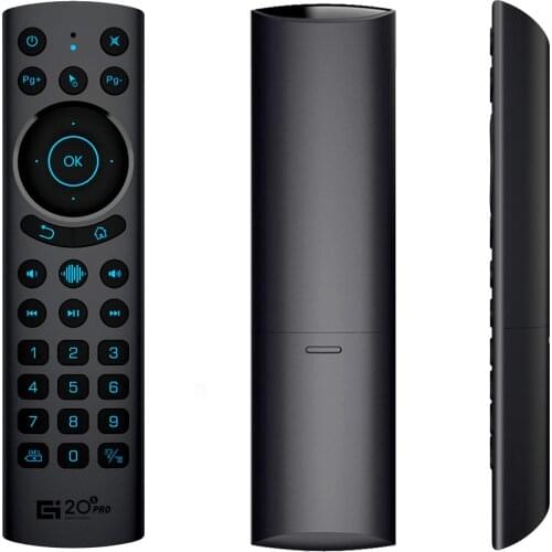 G20BTS PLUS Air Mouse 2.4G Bluetooth 5.0 Gyro Wireless Voice Remote Control IR Learning for Android Tv Box