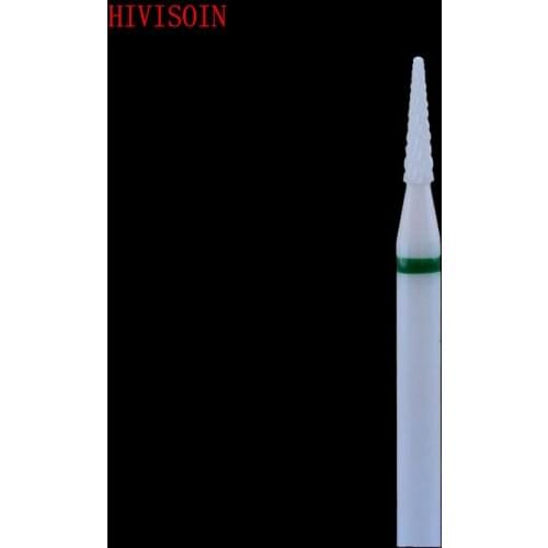 Conical Shape-1Pcs/Lot - Cross Cut - White Zirconia Ceramic Dental Lab Burs