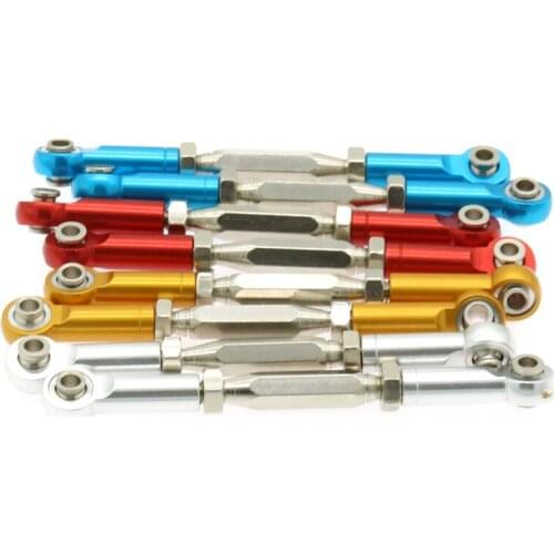 RCAWD Alloy Front Steering Linkage Tie Rod For Rc Hobby Model Car 1/10 Himoto Buggy Desertbuggy Rally E10Xb E10Xbl E10Db E10Dbl