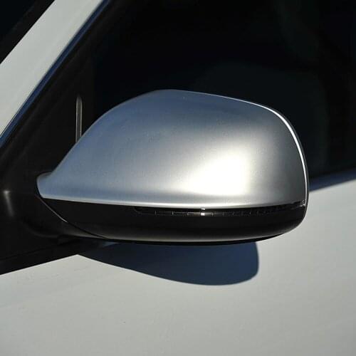 Matte silver mirror cover for Audi Q5 2009-2015 Q7 2009-2017 car side wing replacement with or without auxiliary device