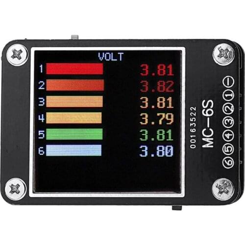 2019 New MC-6S 1-6S Lipo Battery Voltage Checker Receiver Signal Tester for check S-Bus PPM PWM and DSM Satellites Receive