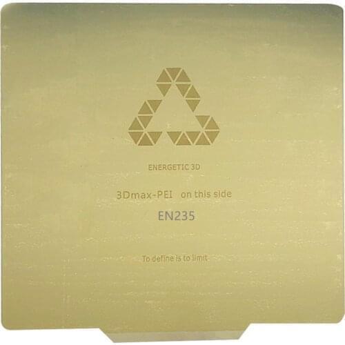 ENERGETIC New 3D Printer Part,Spring Steel Sheet with Double-side PEI Build Surface 165x165mm/6.5" for Ender-2 3d Printer HotBed