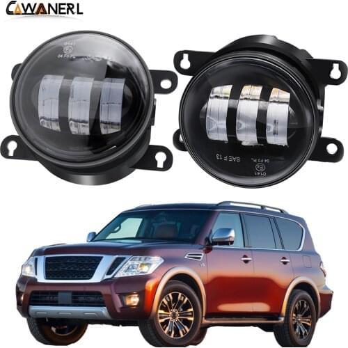 LED Fog Light Assembly Car 30W 6000LM Front Bumper Fog Lamp DRL H11 12V For Nissan Armada 2003 2004 2005 2006 2007 2008