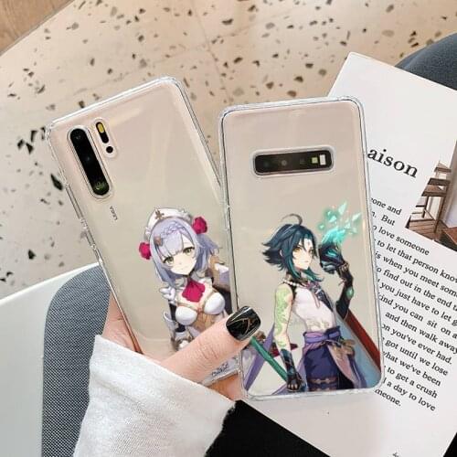 Genshin impact Phone Case Transparent for Huawei P20 P30 P40 lite pro P smart 2019 honor 8x 10i