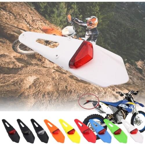 New 9 color Motorcycle Tail LED Light and Rear Fender Stop Enduro tail light MX Trail Supermoto For KTM CR EXC WRF 250 400 426 4